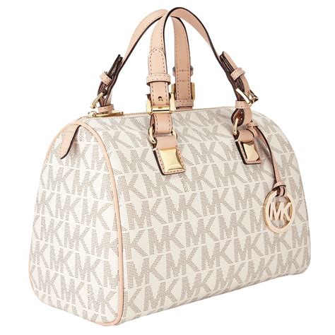 michael kors white grayson satchel|Michael Kors grayson satchel small.